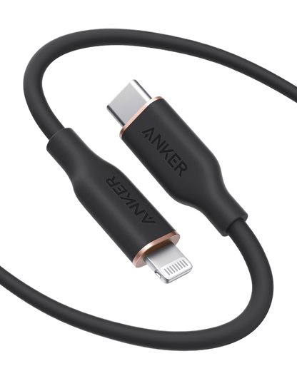 Anker <b>641</b> USB-C to Lightning Cable (Flow, 3 ft Silicone) Anker