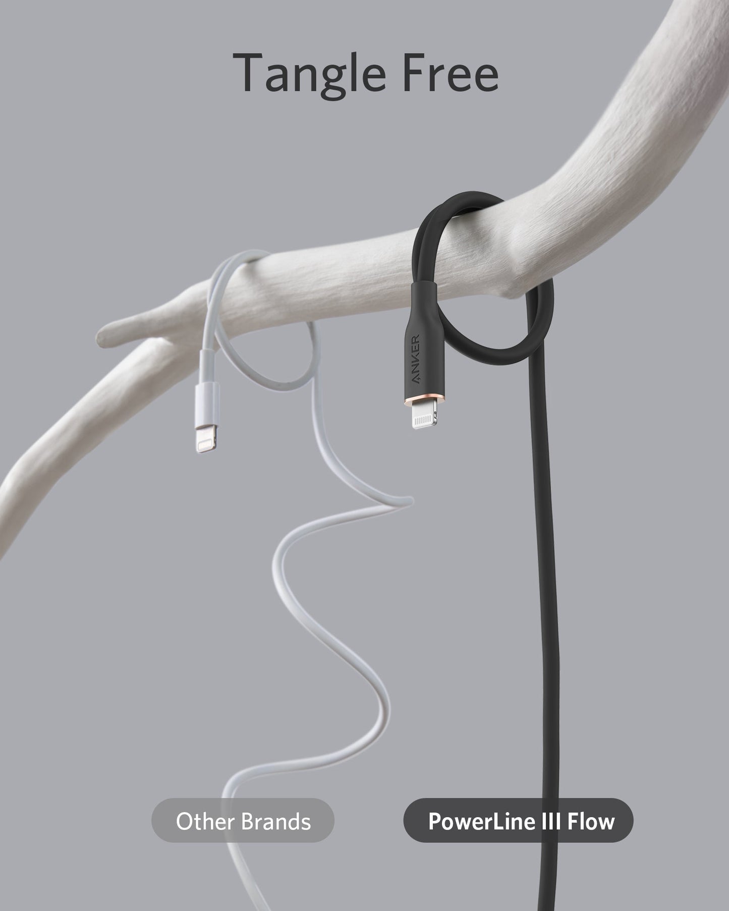 Anker <b>641</b> USB-C to Lightning Cable (Flow, 3 ft Silicone) Anker
