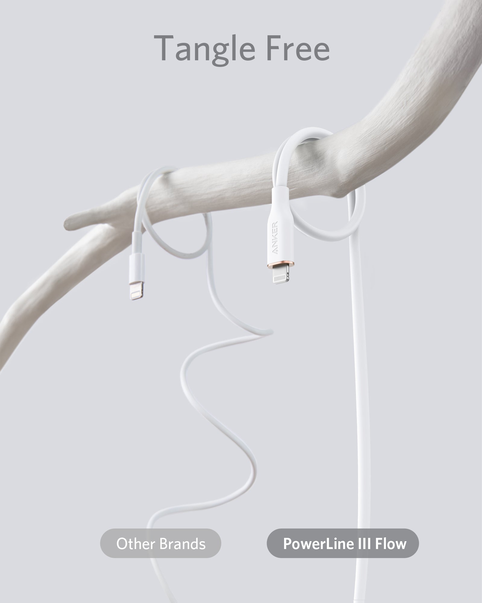 Anker <b>641</b> USB-C to Lightning Cable (Flow, 3 ft Silicone) Anker
