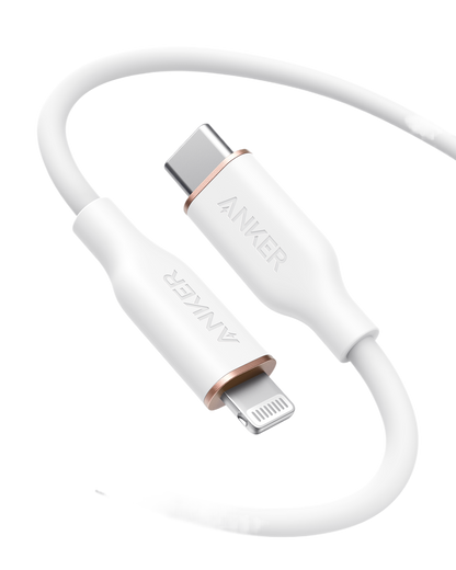 Anker <b>641</b> USB-C to Lightning Cable (Flow, 3 ft Silicone) Anker