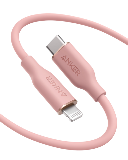 Anker <b>641</b> USB-C to Lightning Cable (Flow, 3 ft Silicone) Anker