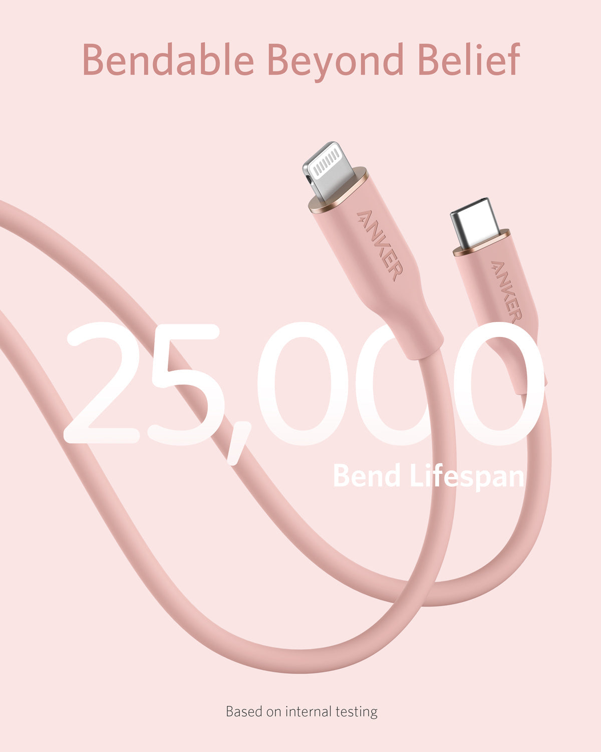 Anker <b>641</b> USB-C to Lightning Cable (Flow, 3 ft Silicone) Anker