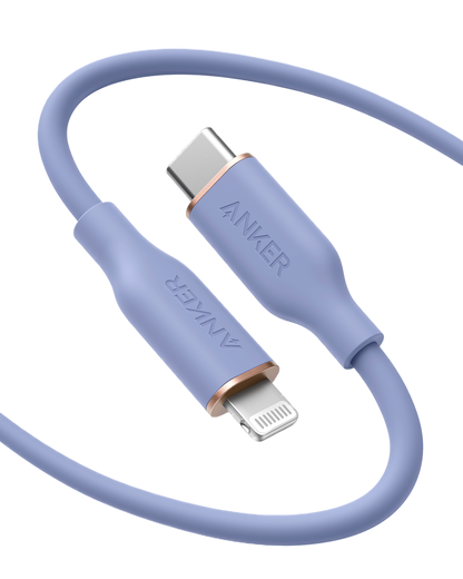 Anker <b>641</b> USB-C to Lightning Cable (Flow, 3 ft Silicone) Anker