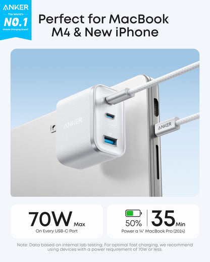 Anker Nano Charger (70W, 3 Ports) Anker