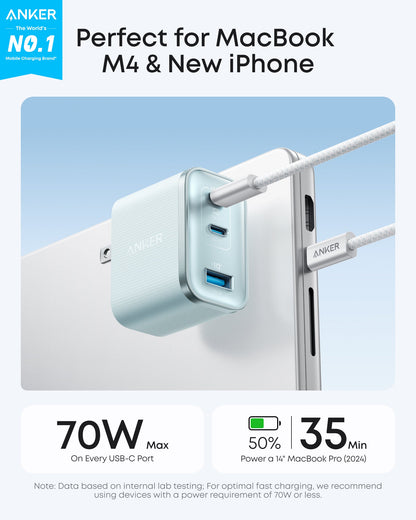 Anker Nano Charger (70W, 3 Ports) Anker