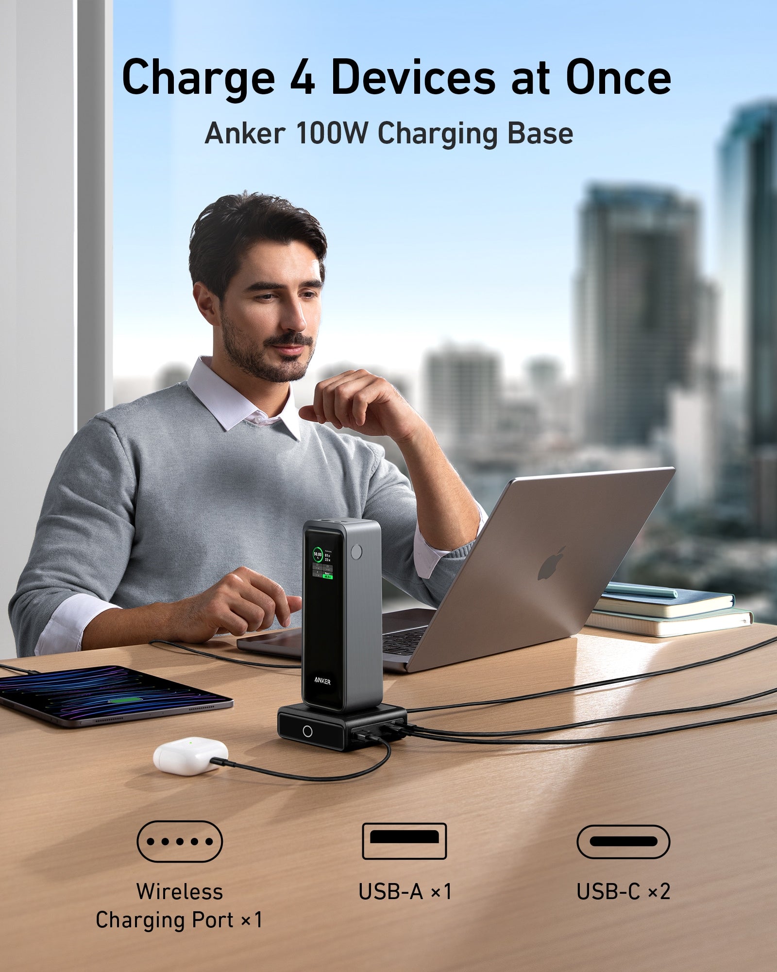 Anker Prime Power Bank and Charging Base Anker