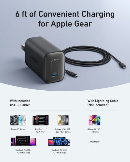 Anker Nano Charger (100W) with USB-C Cable Anker
