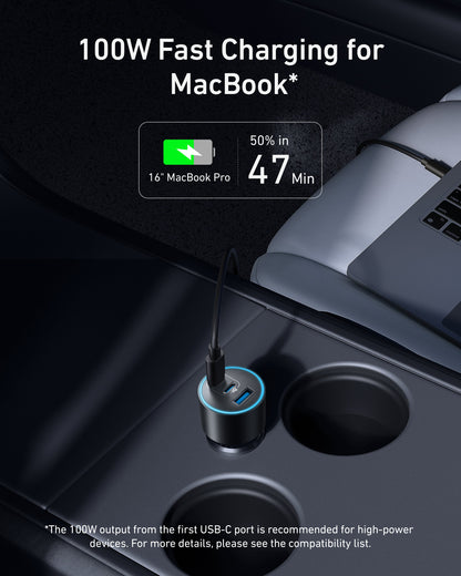 Anker Nano Car Charger (167.5W, 3 Ports) Anker
