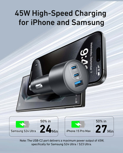 Anker Nano Car Charger (167.5W, 3 Ports) Anker