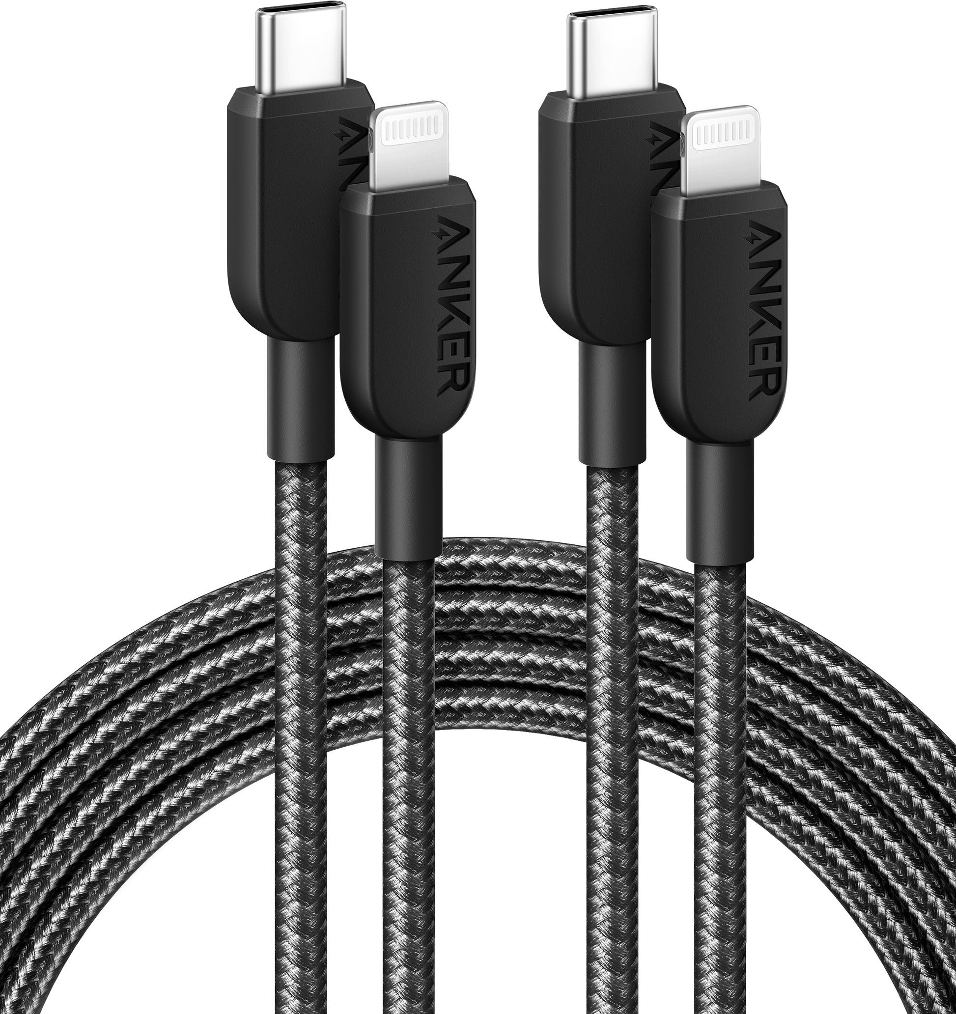 Anker <b>310</b> USB-C to Lightning Cable (6 ft, 2-Pack) Anker