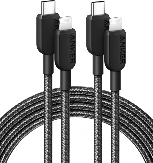 Anker <b>310</b> USB-C to Lightning Cable (6 ft, 2-Pack) Anker