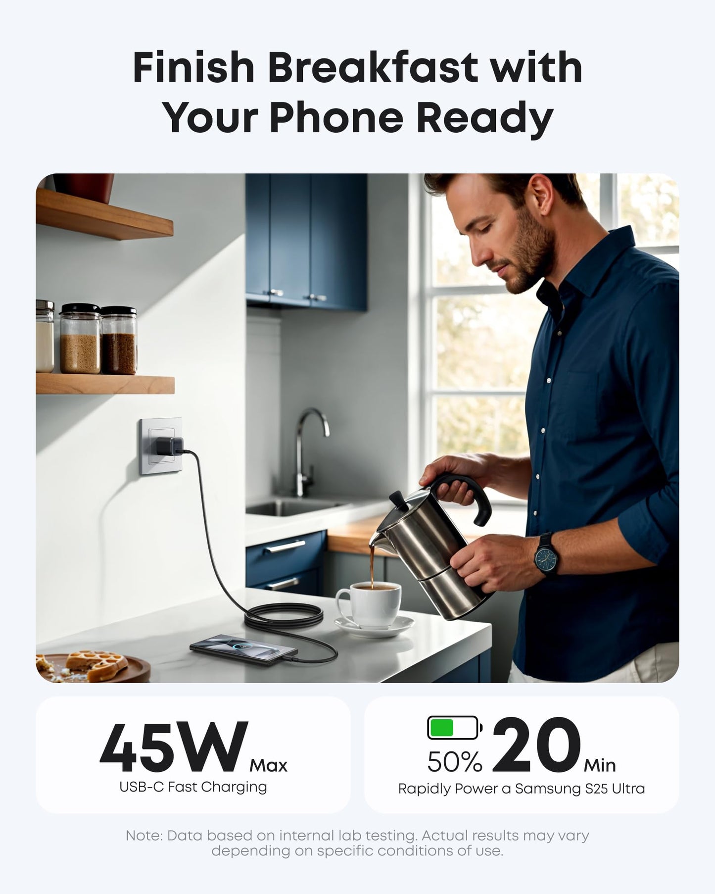 Anker Nano Charger (45W) with USB-C to USB-C Cable Anker