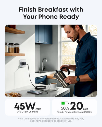 Anker Nano Charger (45W) with USB-C to USB-C Cable Anker