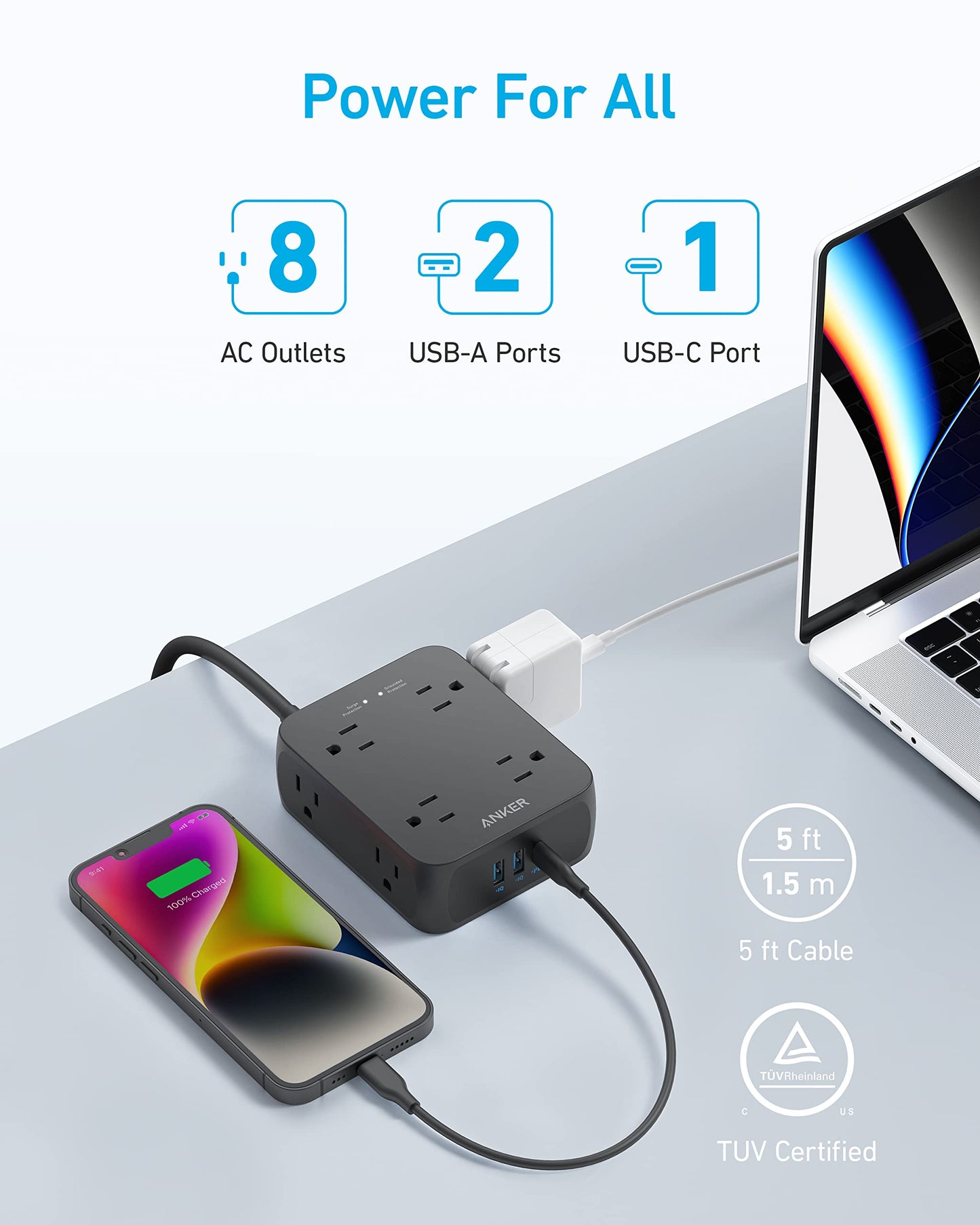Anker <b>341</b> USB Power Strip Anker