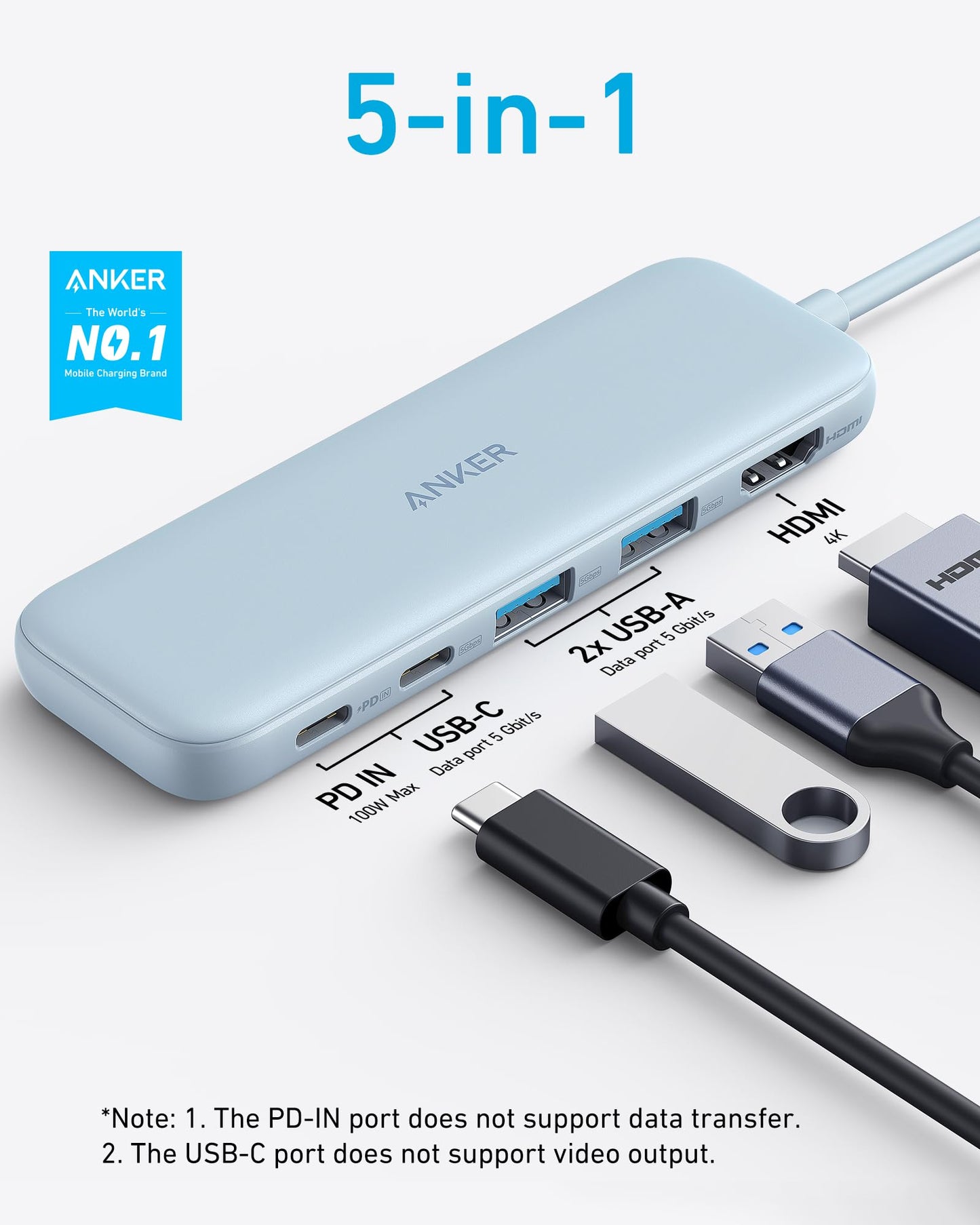 Refurbished Anker <b>332</b> USB-C Hub (5-in-1) Anker