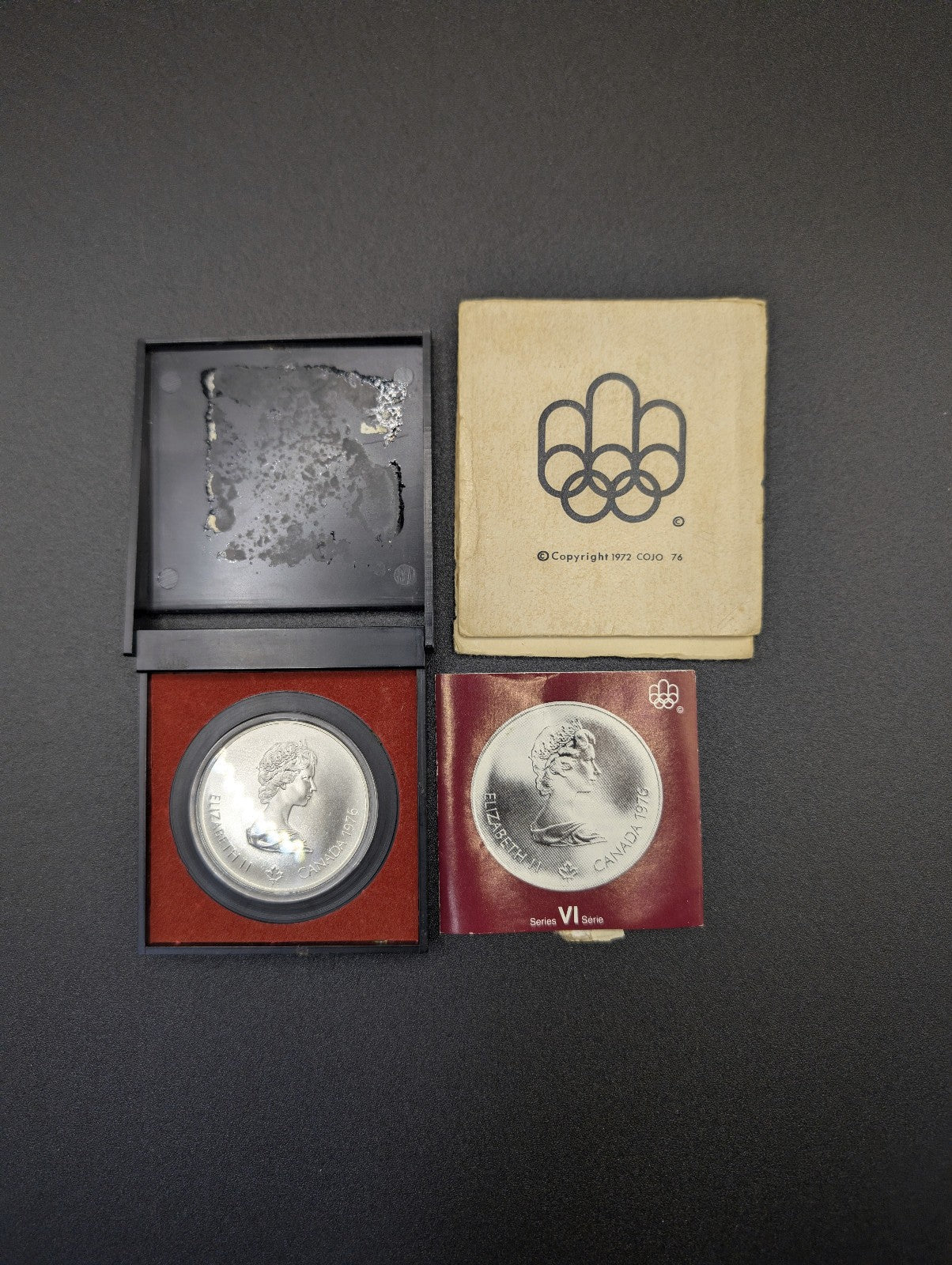 Canada 5 Dollars, XXL Summer Olympic Games, Montreal 1976 Fencing .925 Silver POS Nerds