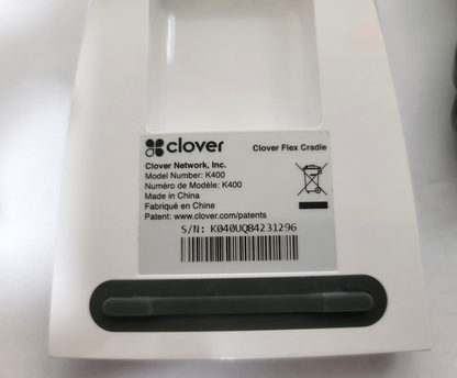 Clover K400 Flex Charging Cradle Base + Power Supply POS Nerds