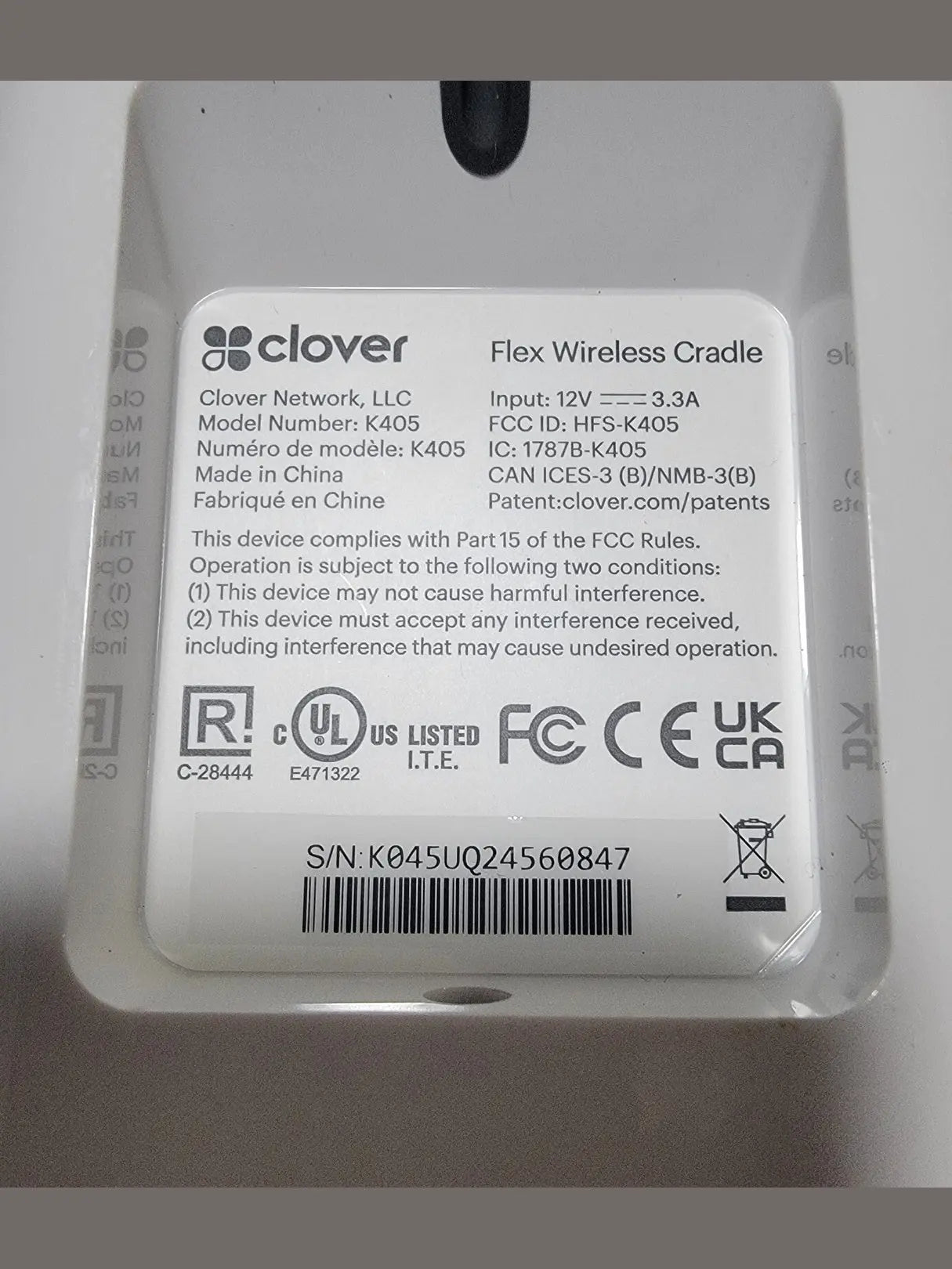 Clover Flex 3 Docking Station K405 - Refurb POS Nerds