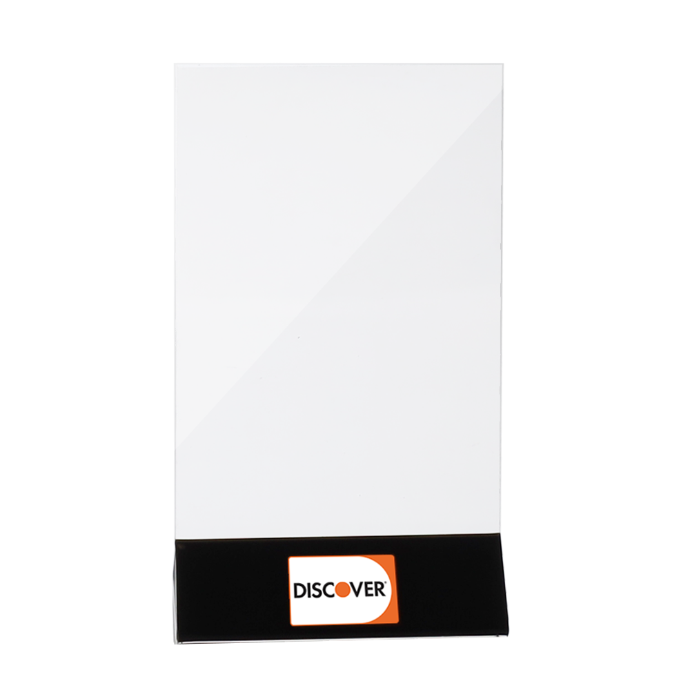 BRAND NEW ~ 4 Discover Tabletop Table Tent sign holders POS Nerds