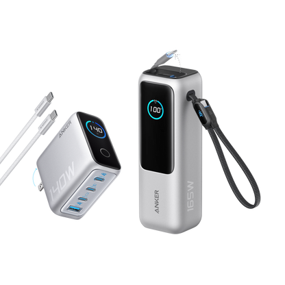Anker Laptop Power Bank (25K, 165W, Built-In and Retractable Cables) Anker