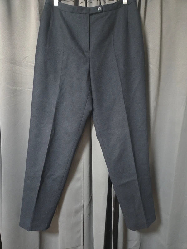Vintage Harve Benard Petite 100% Wool Dress Pants Gray Tailored Trousers- 10P POS Nerds