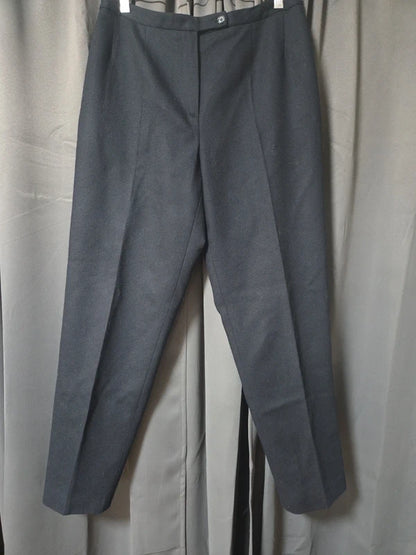 Vintage Harve Benard Petite 100% Wool Dress Pants Gray Tailored Trousers- 10P POS Nerds