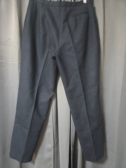 Vintage Harve Benard Petite 100% Wool Dress Pants Gray Tailored Trousers- 10P POS Nerds