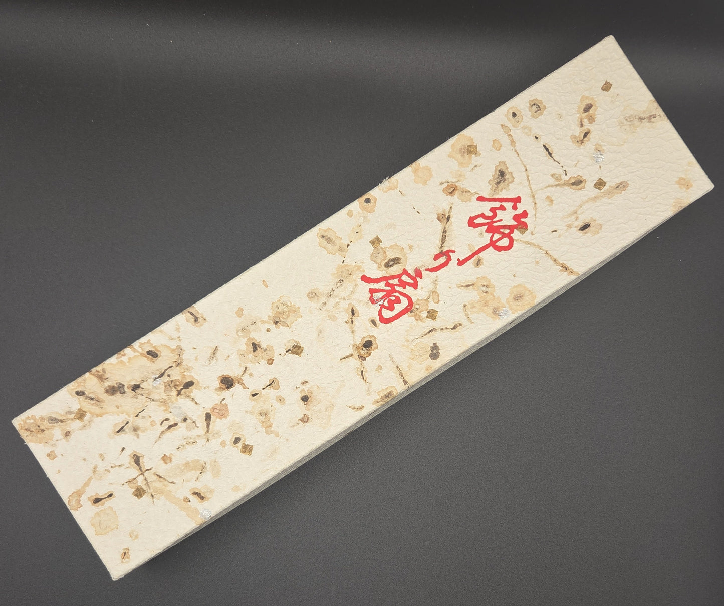 Vintage Traditional Japanese Folding Fan Sensu Set in Gold Leaf gift box POS Nerds