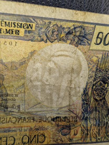 New Caledonia 1985 500 Francs POS Nerds
