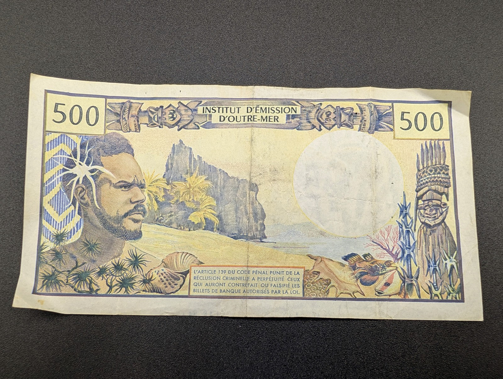 New Caledonia 1985 500 Francs POS Nerds