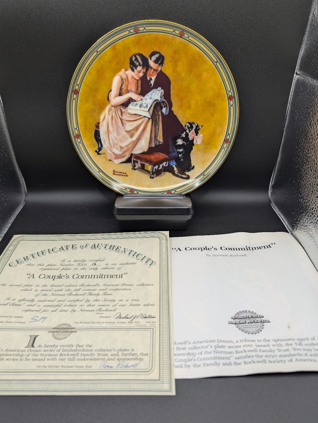 Norman Rockwells American Dream Series Plate Collection Of 8 Complete Set POS Nerds