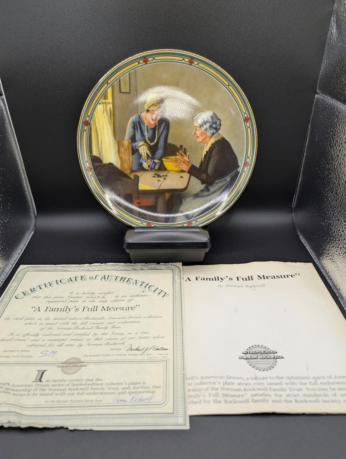 Norman Rockwells American Dream Series Plate Collection Of 8 Complete Set POS Nerds