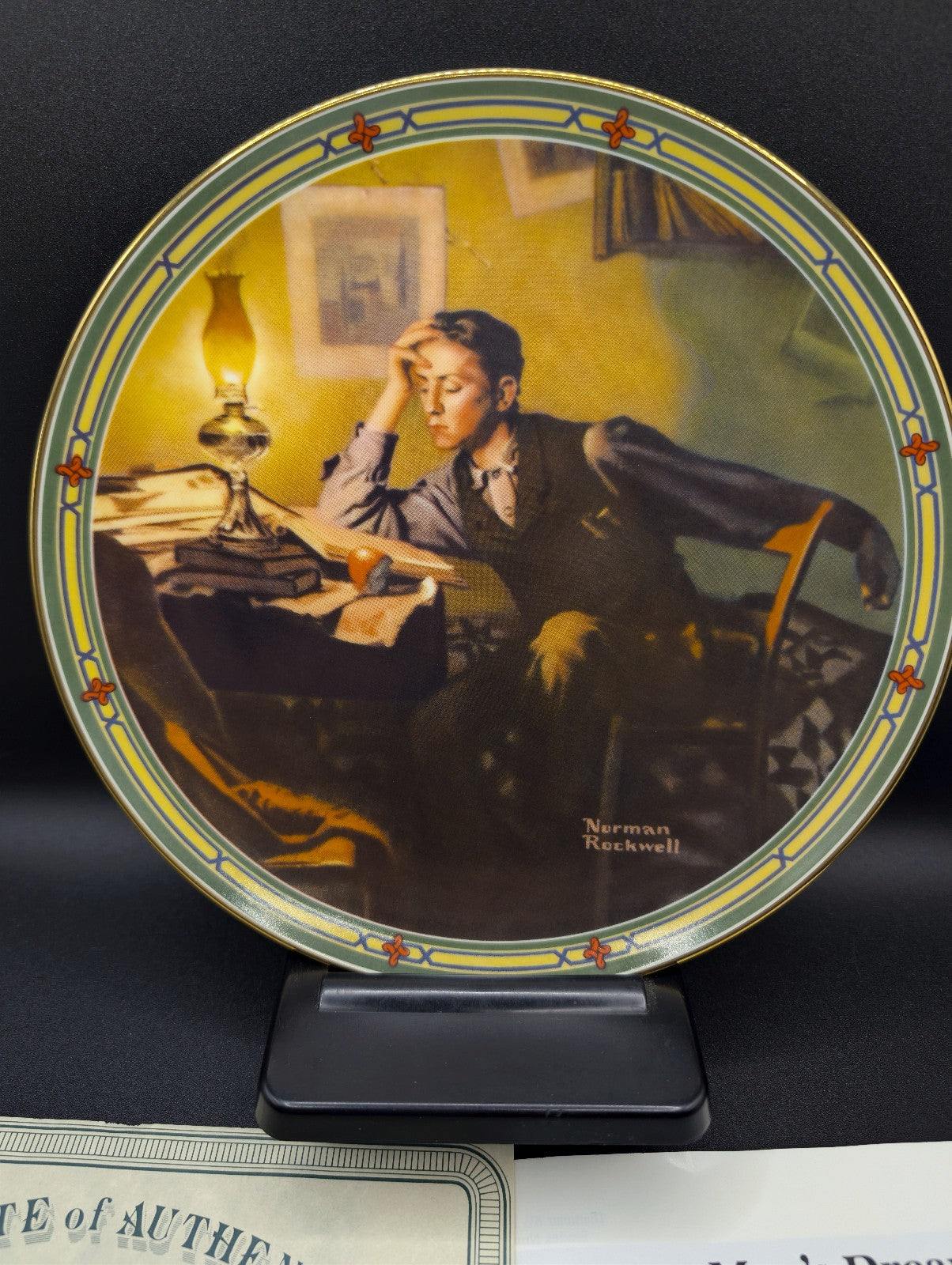 Norman Rockwells American Dream Series Plate Collection Of 8 Complete Set POS Nerds