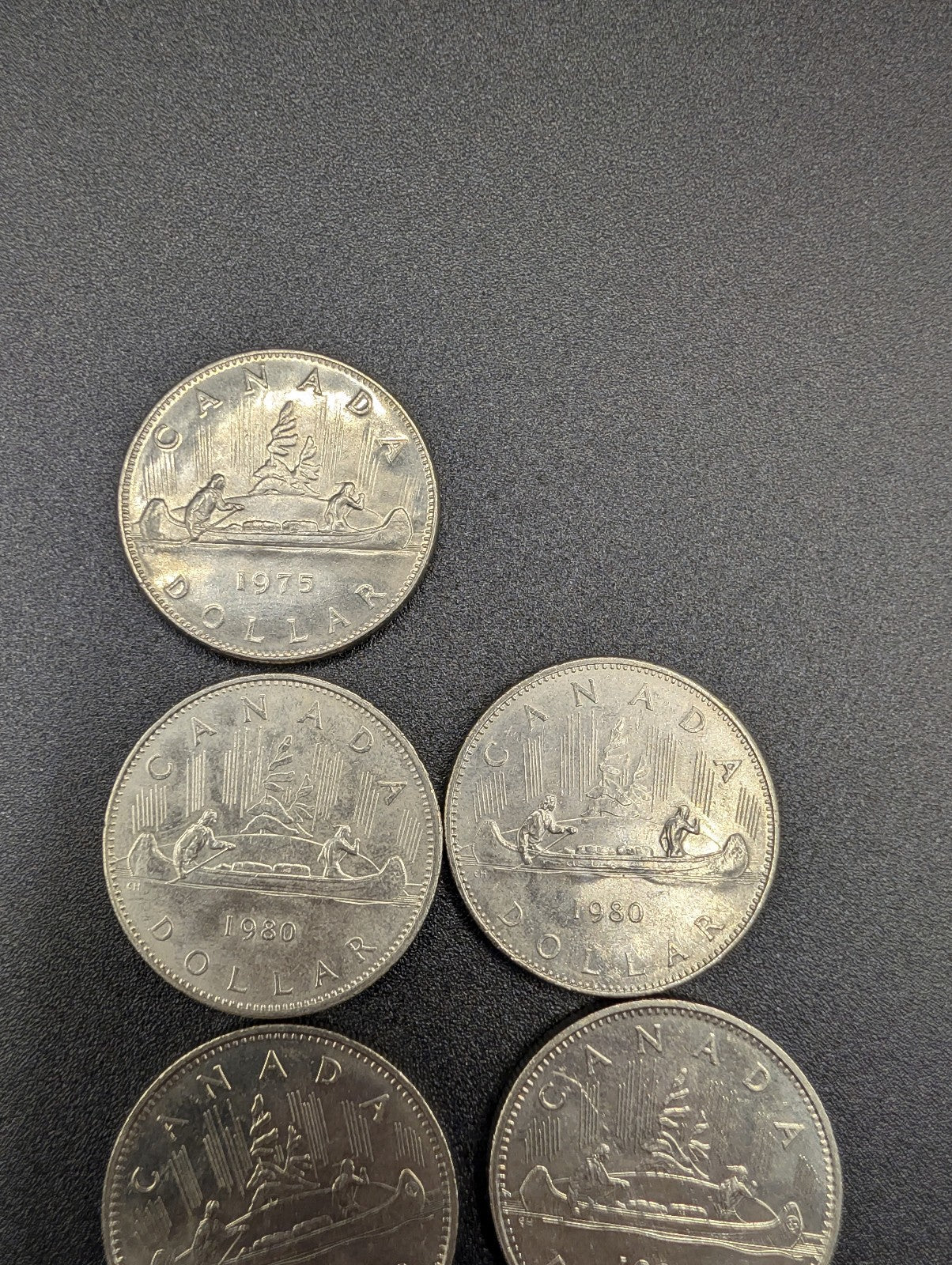 One Dollar Canada Canoe Coins  9 Coins 1975-1986 POS Nerds