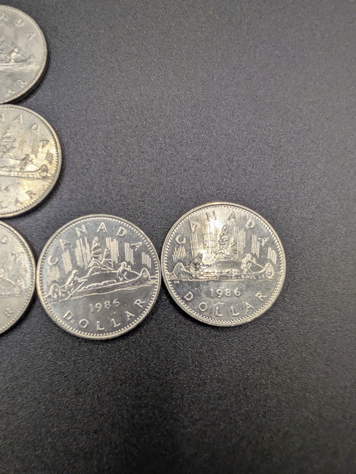 One Dollar Canada Canoe Coins  9 Coins 1975-1986 POS Nerds