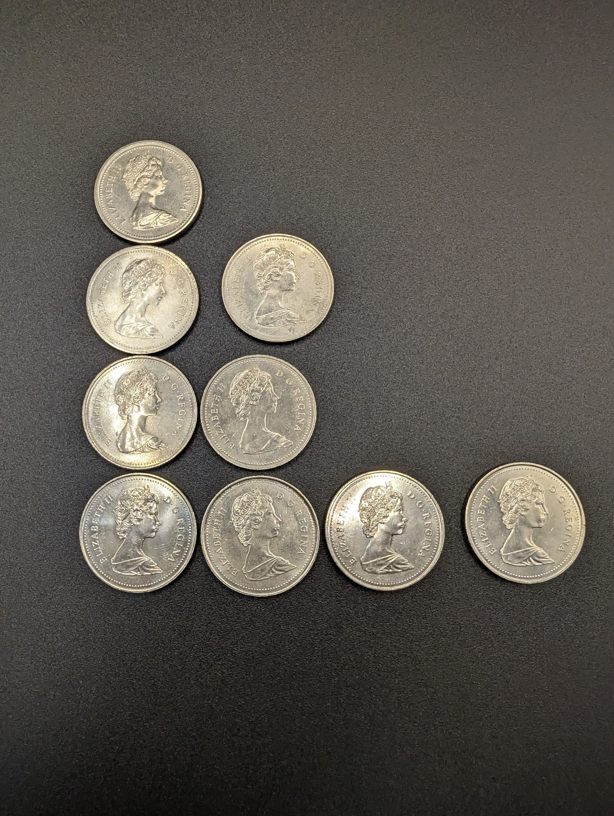 One Dollar Canada Canoe Coins  9 Coins 1975-1986 POS Nerds