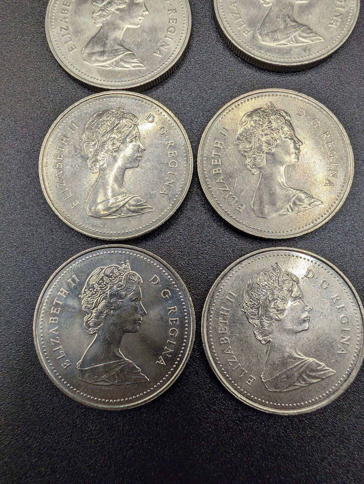 One Dollar Canada Canoe Coins  9 Coins 1975-1986 POS Nerds