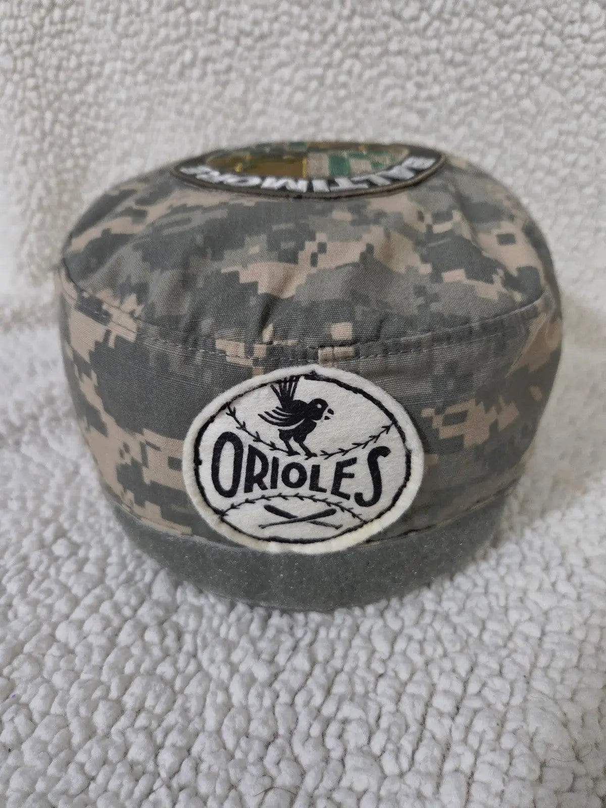 Custom Baltimore Orioles Digital Camo Patrol Cap / Hat ~ Size 7 3/4 POS Nerds
