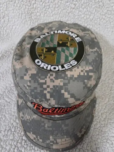 Custom Baltimore Orioles Digital Camo Patrol Cap / Hat ~ Size 7 3/4 POS Nerds