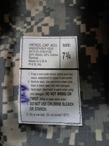 Custom Baltimore Orioles Digital Camo Patrol Cap / Hat ~ Size 7 3/4 POS Nerds