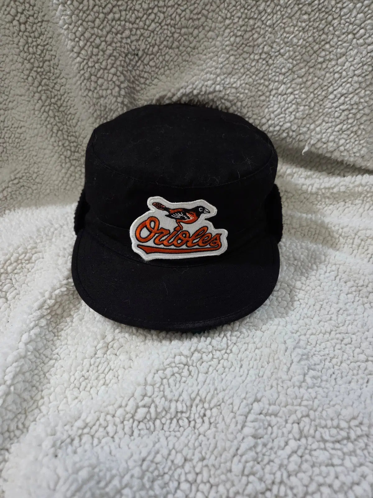Custom Baltimore Orioles Winter BDU Patrol Cap / Hat w/ ear covers~ Size 7 3/4 POS Nerds