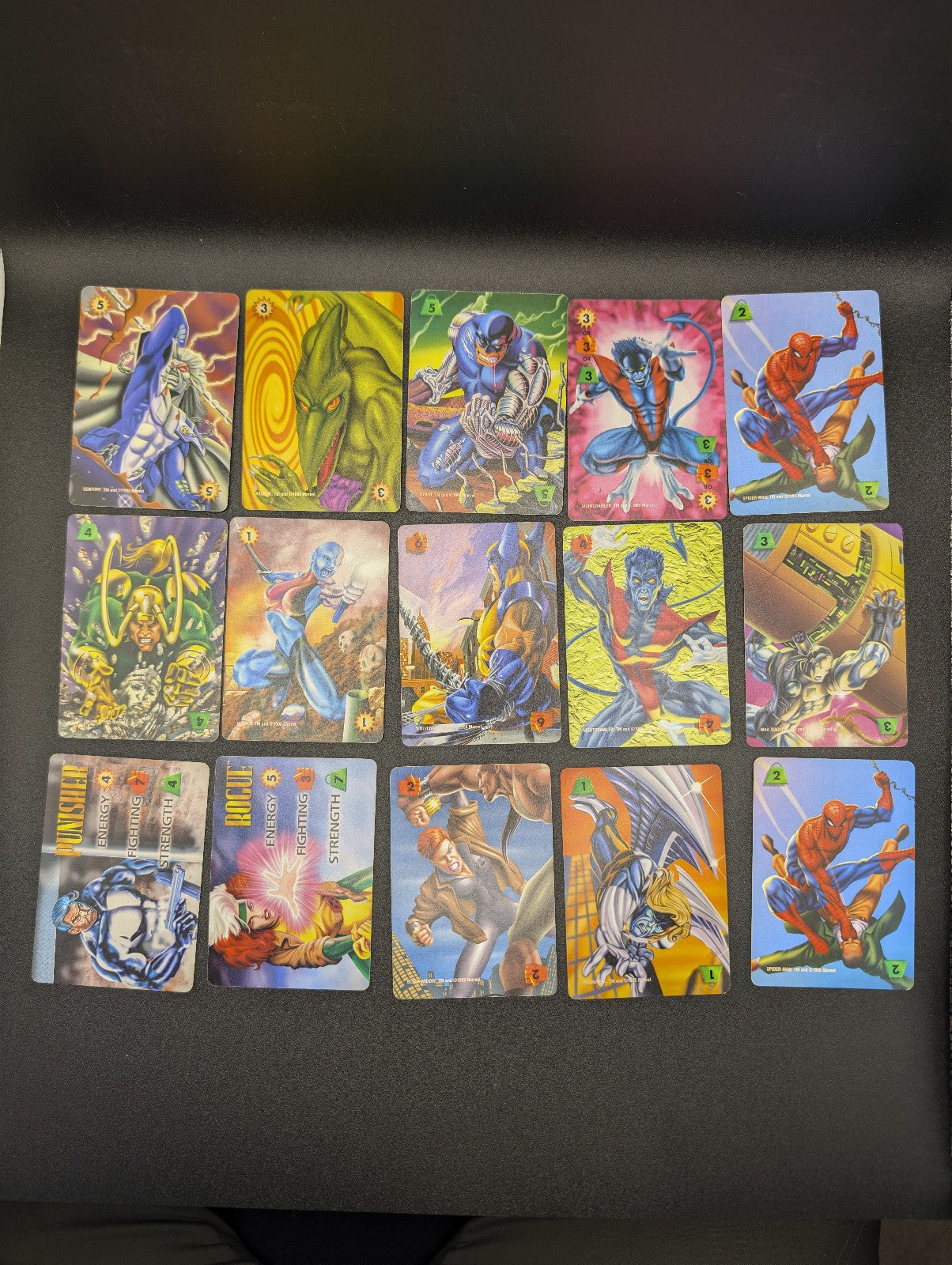 Over Power Card Game 1995 Marvel Lot Of 108 Cards POS Nerds