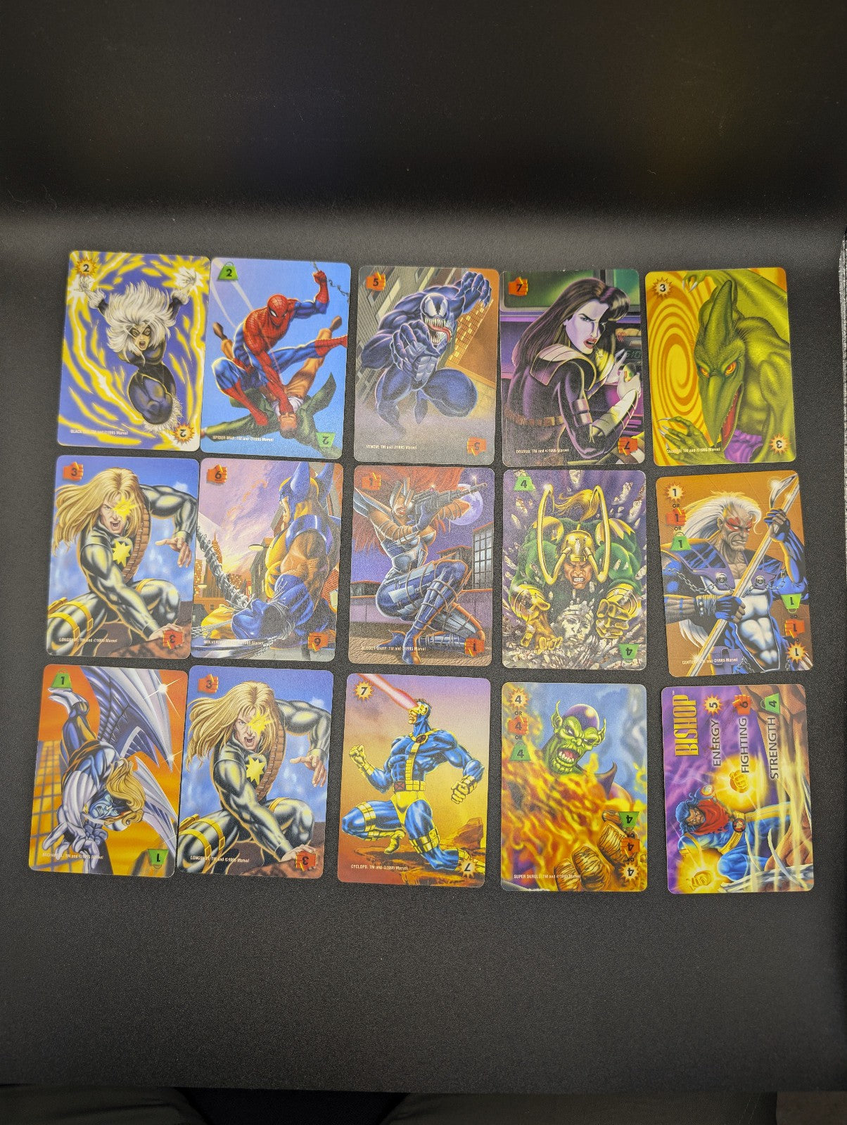 Over Power Card Game 1995 Marvel Lot Of 108 Cards POS Nerds