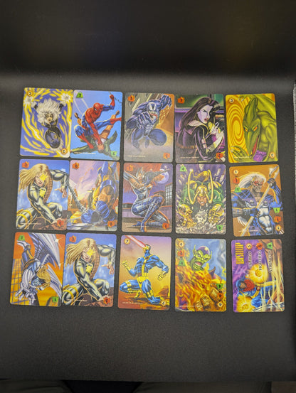 Over Power Card Game 1995 Marvel Lot Of 108 Cards POS Nerds