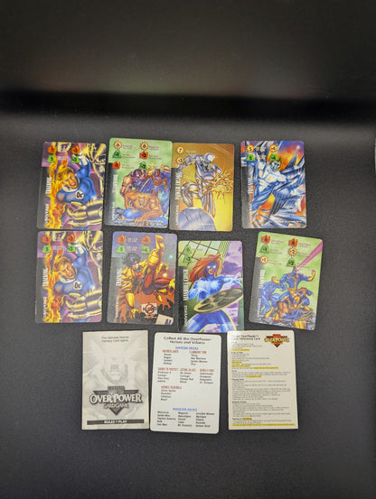 Over Power Card Game 1995 Marvel Lot Of 108 Cards POS Nerds