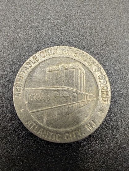 Retro Bally's Grand Casino Atlantic City NJ One Dollar Gaming Token POS Nerds