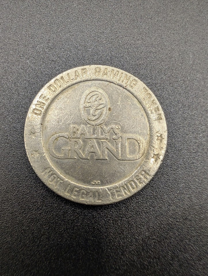 Retro Bally's Grand Casino Atlantic City NJ One Dollar Gaming Token POS Nerds
