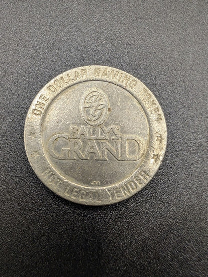 Retro Bally's Grand Casino Atlantic City NJ One Dollar Gaming Token POS Nerds