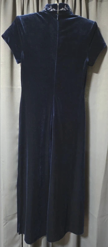 S.L. Fashions Petites Cheongsam / Qipao-Inspired Column Gown- Size 8P POS Nerds