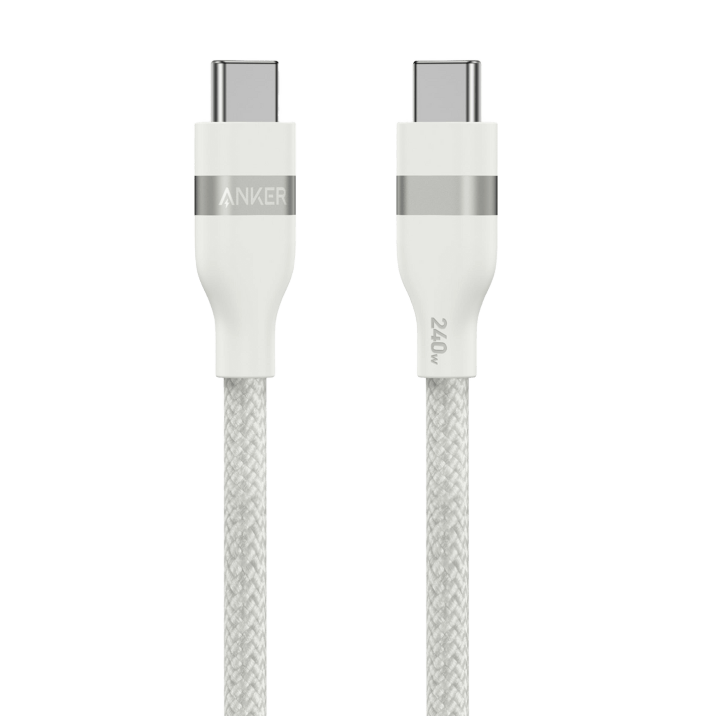 Anker USB-C to USB-C Cable (3 ft / 6 ft, 240W, Upcycled-Braided) Anker
